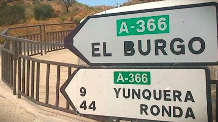 Imagen sobre la ruta Malaga- Mirador de Jorox-Malaga