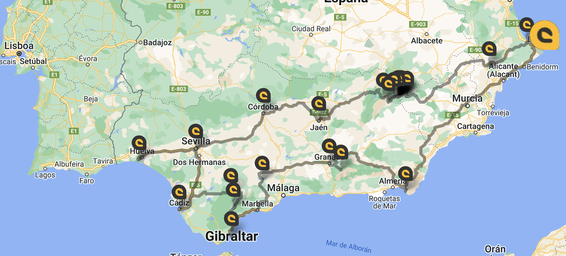 Imagen sobre la ruta ANDALUSIA NOVEMBRE DE 2022