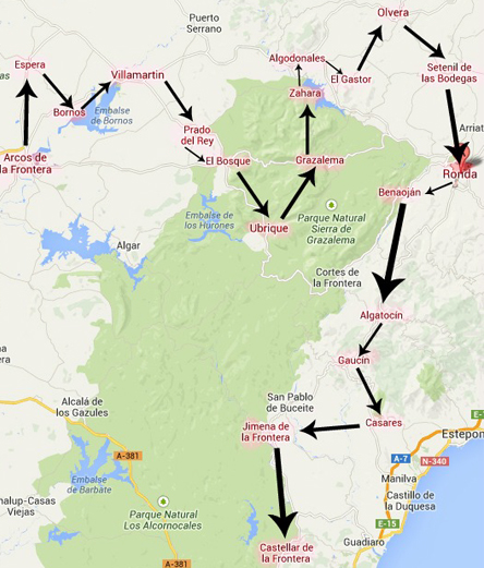 Imagen sobre la ruta Pueblos blancos fer