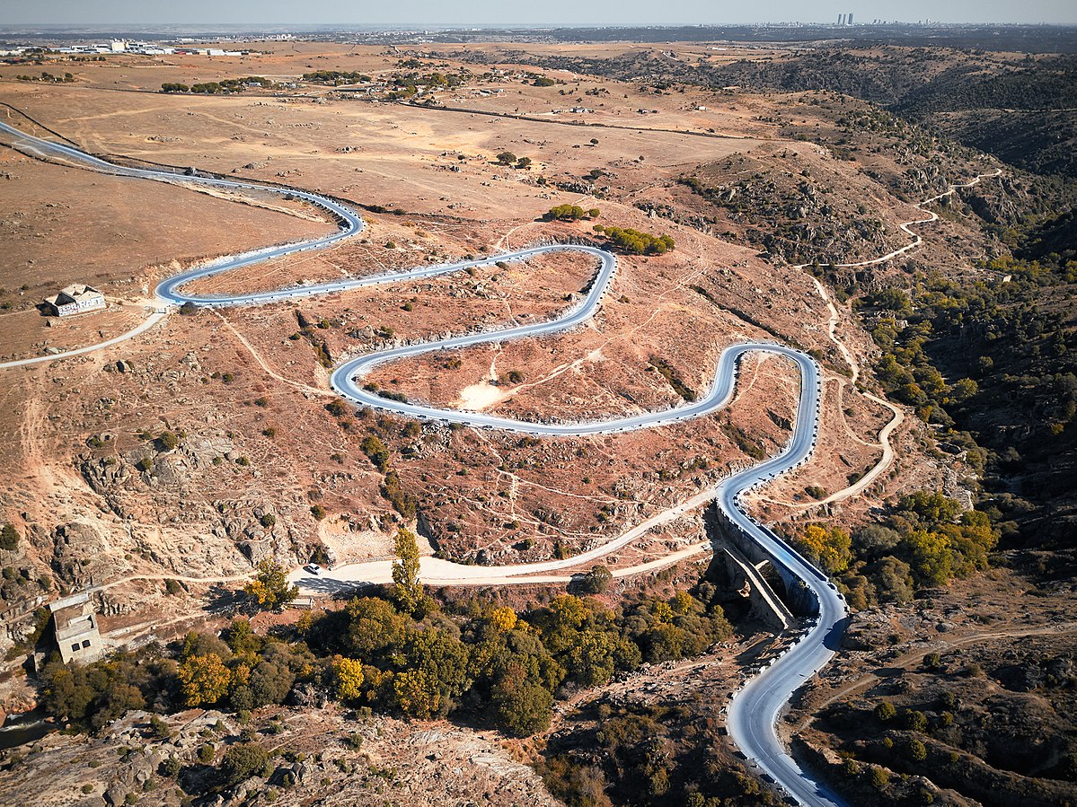 Imagen sobre la ruta M-618